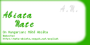 abiata mate business card